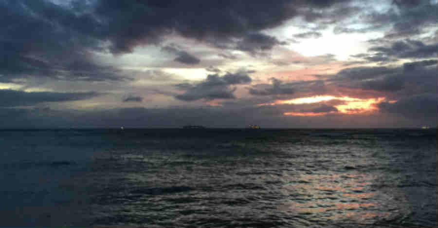 Early Morning Fishing Off Sand Island